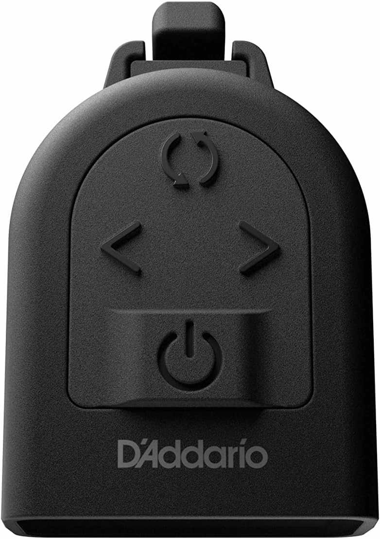 D'Addario Guitar Tuner - Micro Headstock Tuner - Tuner for Acoustic Guitar, Electric Guitar, Bass Guitar, Mandolin, Banjo, Ukelele - Compact & Discrete - Clip On - 1 Pack