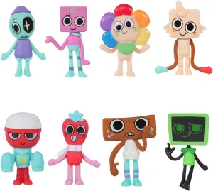 Dandy's World Action Figures, 8 Pcs for Action Games and Displays Dandy's World Figures for Adult Birthday Party Cake Coasters and Gaming Fans