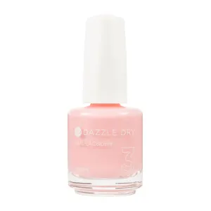 Dazzle Dry Nail Lacquer (Step 3) - Ready. Set. Pose. - A semi-sheer carnation pink. Semi-sheer cream. (0.5 fl oz)