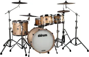 ddrum US STD 422 SN USA Maple Drum Set, 4 Piece Kit, Satin Natural