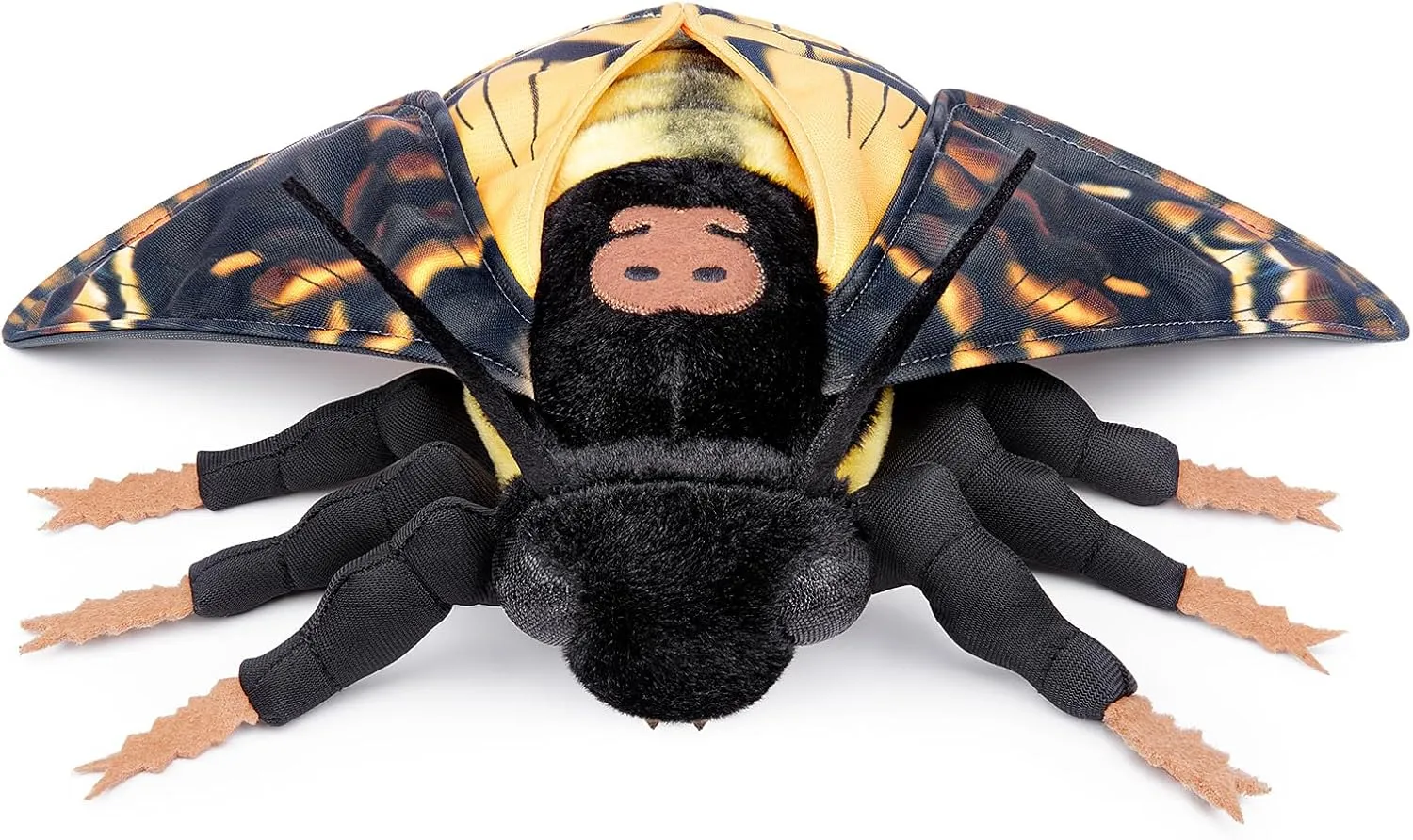 Death's-Head Hawkmoth Plush Toy, Lifelike Death Hawk Moth Stuffed Animals 11in, Realistic Soft Death Moth Plushie Model Toy, Unique Plush Gift Collection for Kids