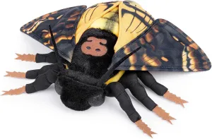 Death's-Head Hawkmoth Plush Toy, Lifelike Death Hawk Moth Stuffed Animals 11in, Realistic Soft Death Moth Plushie Model Toy, Unique Plush Gift Collection for Kids