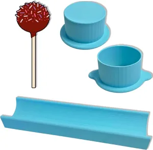Deluxe Circle Cake Pop Mold Set with 9in Tray – Easy Cake Pop Circle Maker for Perfect Treats -Cake Pop Cutter, Cake Pop Kit, Baking Molds For Desserts – Fun DIY Dessert Tool for Home, Parties & Kids