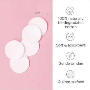 Diane Multi-Layer 2.4” Cotton Rounds, 100% Pure Cotton, Ideal for Makeup Removal, Nail Polish Touch-Ups, Skincare, and Everyday Household Use, 300 Count (Pack of 2)