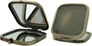 Didiseaon 2pcs Square Double Sided Makeup Mirror High Definition Mirror Surface Compact and Portable Double-Sided Folding Mirror for Women Family Friends