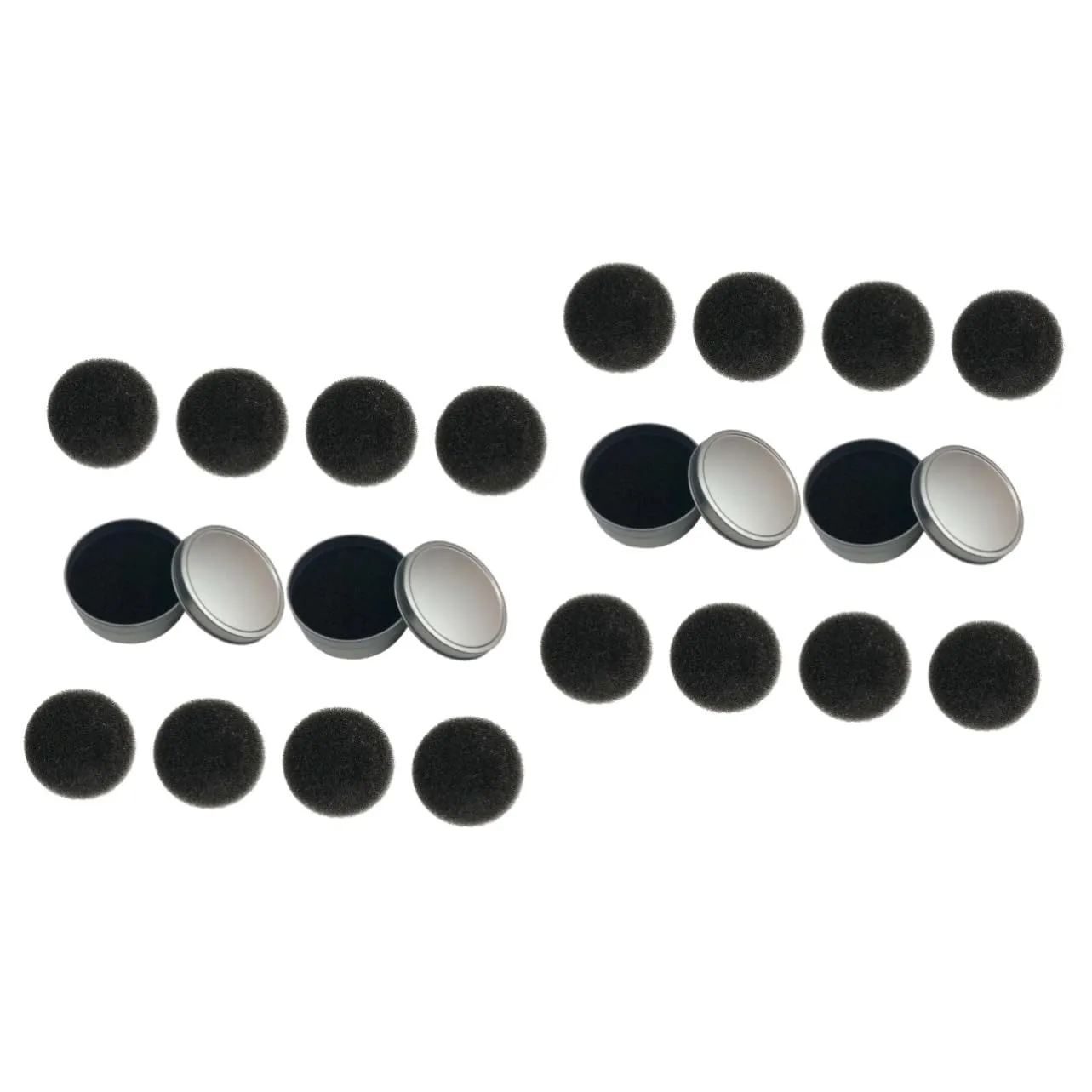 Didiseaon 2sets Makeup Brush Cleaning Sponge Set Quick Dry Cleaner Box Replacement Cotton Pads for Efficient Dry Makeup Removal