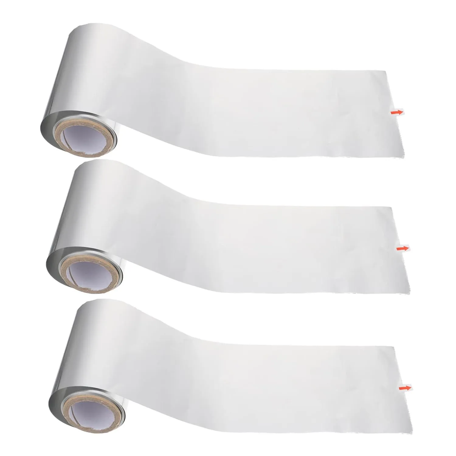 Didiseaon 3 Rolls Heavy Duty Salon 50m Aluminum Foil Sheets for Hair Highlighting No Scissors Needed