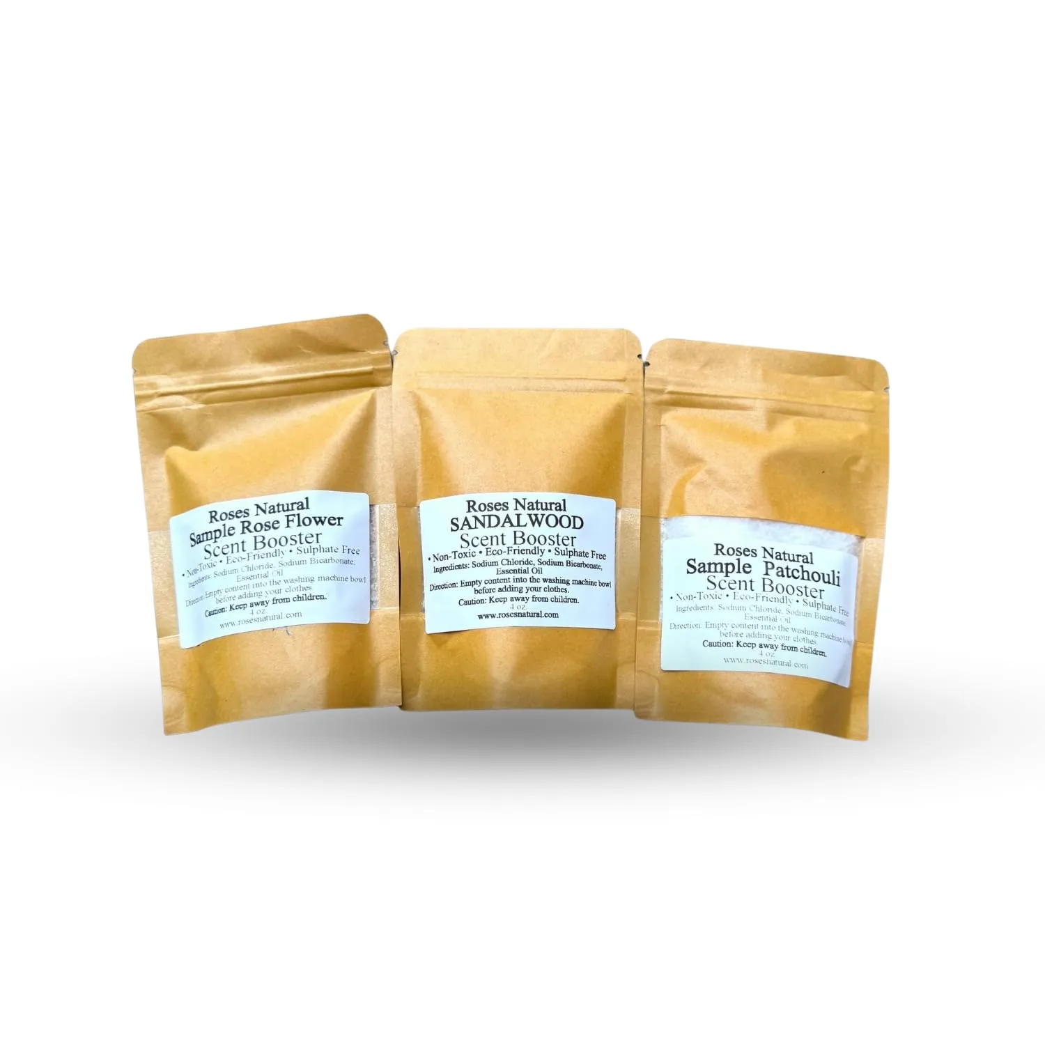 Discover Roses Natural: 3-Pack Laundry Scent Boosters (4oz Each)
