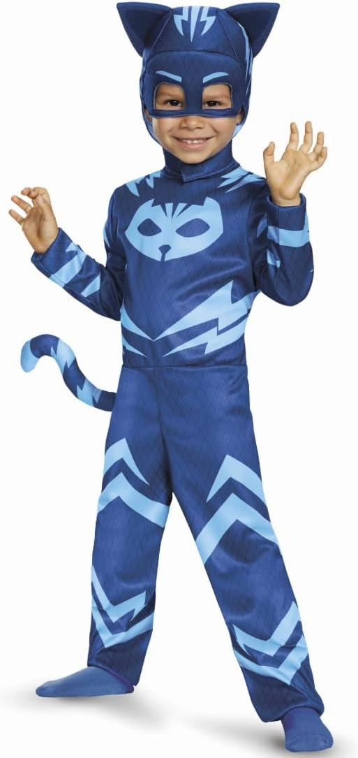 Disguise Catboy Costume for Kids, Official PJ Masks Costume Jumpsuit