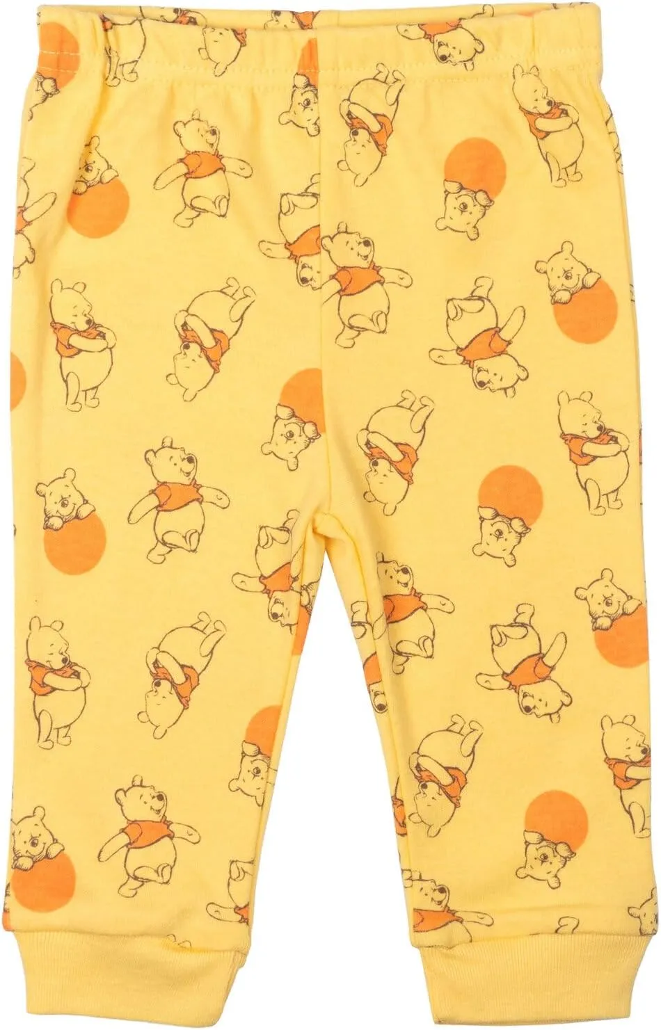 Disney Winnie the Pooh Baby Bodysuit Pants Bib and Hat 4 Piece Outfit Set Newborn to Infant