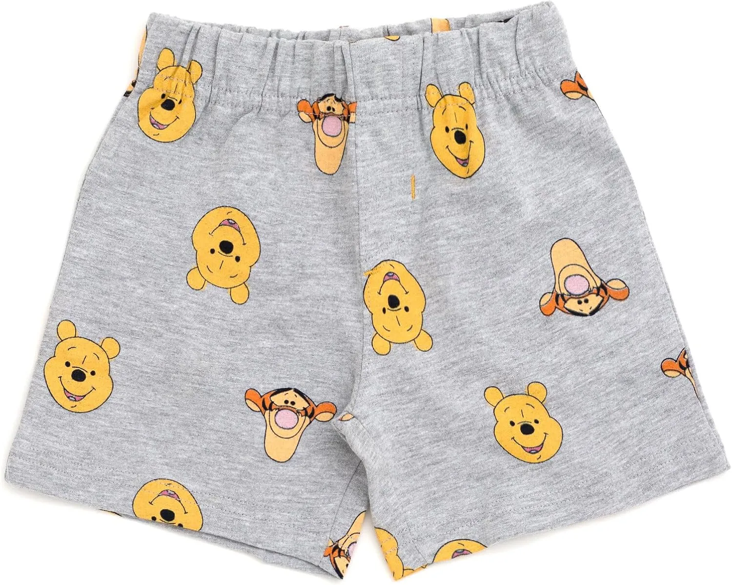 Disney Winnie the Pooh Mickey Mouse Tigger Pullover T-Shirt and French Terry Shorts Outfit Set Infant to Little Kid