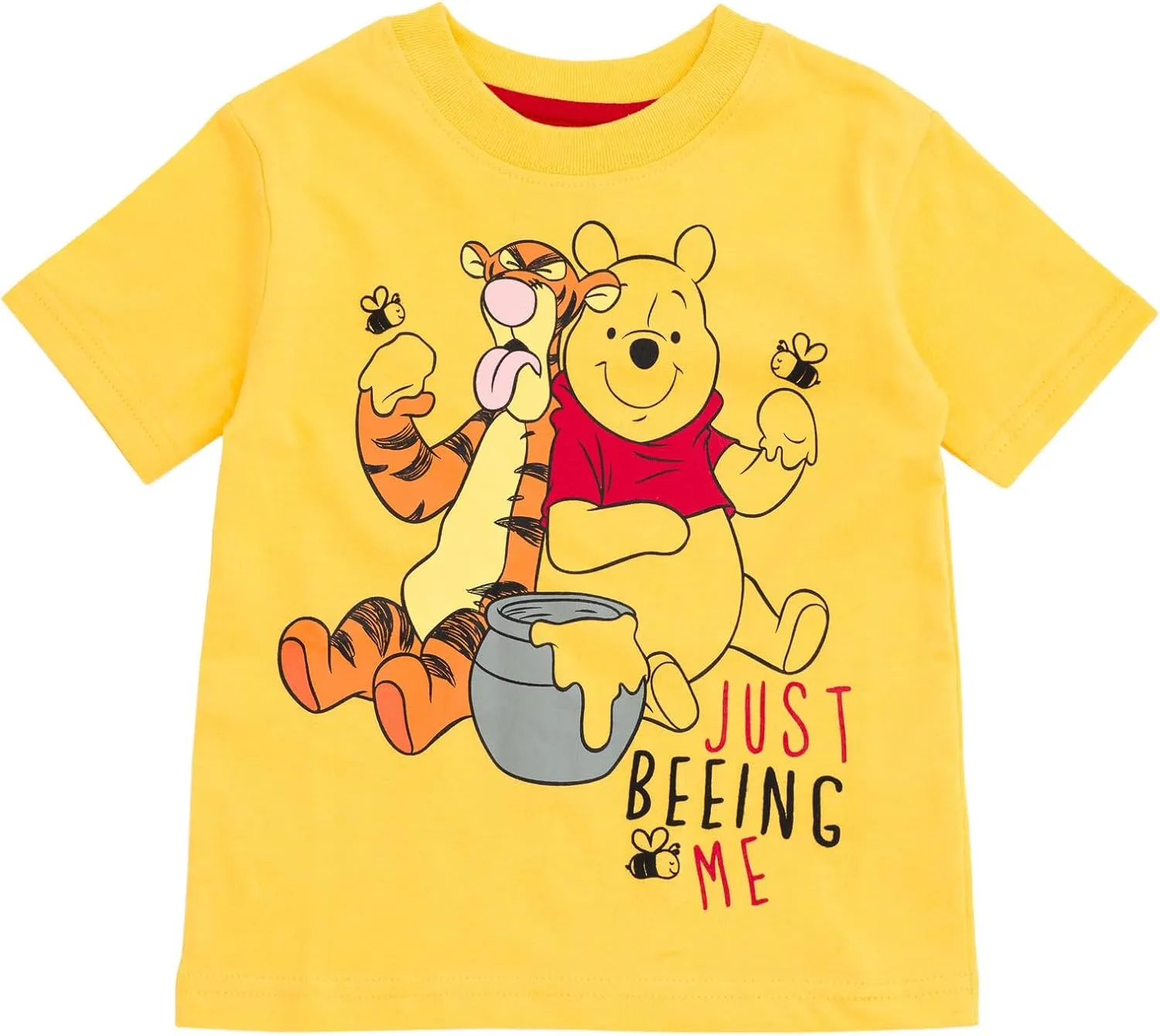 Disney Winnie the Pooh Mickey Mouse Tigger Pullover T-Shirt and French Terry Shorts Outfit Set Infant to Little Kid