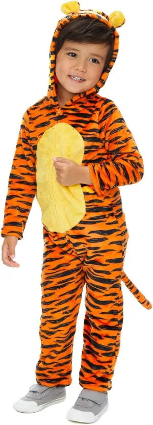 Disney Winnie The Pooh Tigger Eeyore Fleece Zip Up Coverall Newborn to Big Kid