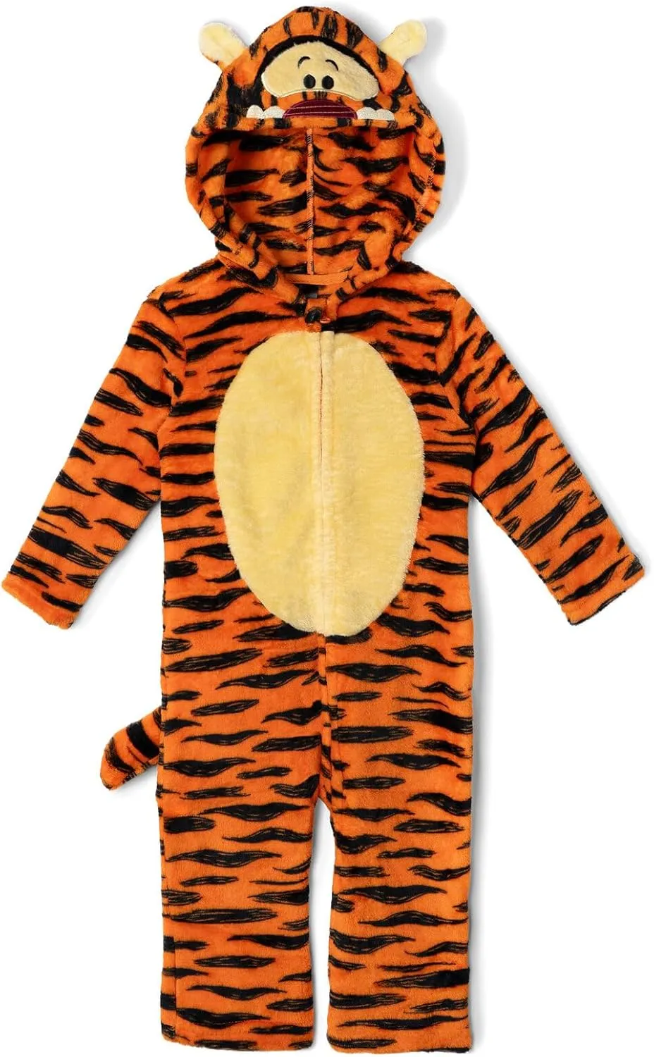 Disney Winnie The Pooh Tigger Eeyore Fleece Zip Up Coverall Newborn to Big Kid