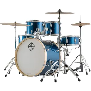 Dixon Spark Standart kit with Cymbals in Ocean Blue Sparkle