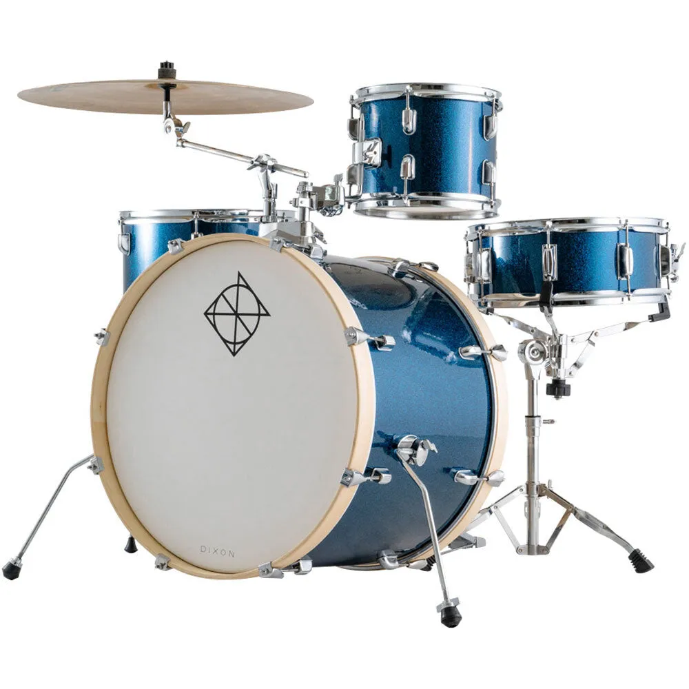Dixon Spark Standart kit with Cymbals in Ocean Blue Sparkle
