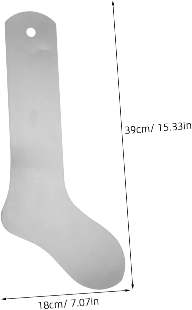 DIYEAH Sock Shaping Sock Jigs Socks Shaper Sublimation Sock Jig Blanks Metal Inserts Heat Metal Heat Sock Socks Jigs Sock Inserts Silver Aluminum