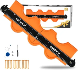 dodowin Connectable Contour Gauge 20inch, Fathers Day Gifts for Men Dad Husband Him, Super Gauge Outline Shape Tool, Birthday anniversary Boyfriend Gifts Ideas, Woodworking Tools