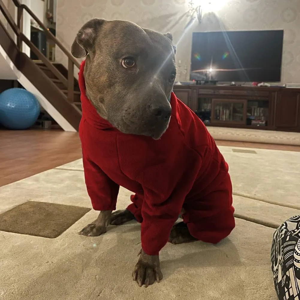 Dog Coat Dog Jackets Polar Fleece Pet Windproof Dog Sweater Pets Apparel Warm Fleece Padded Winter Dogs Coats Puppy Small Medium Large Dog Clothes for Dog red M