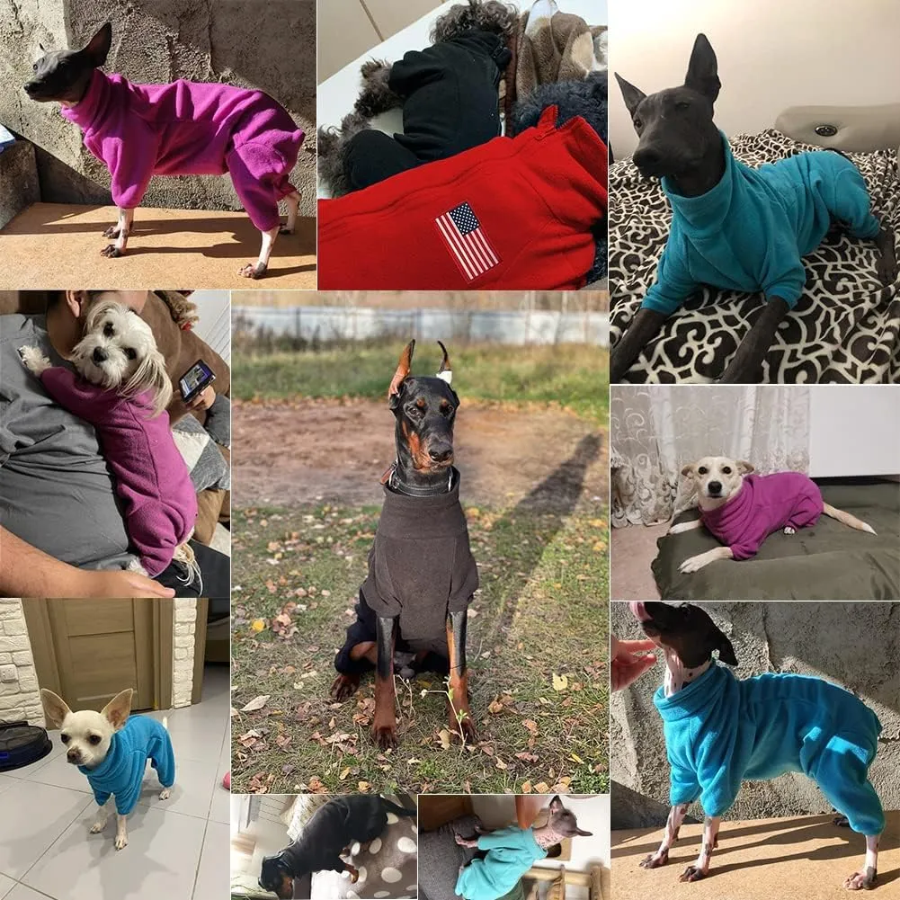 Dog Coat Dog Jackets Polar Fleece Pet Windproof Dog Sweater Pets Apparel Warm Fleece Padded Winter Dogs Coats Puppy Small Medium Large Dog Clothes for Dog red M