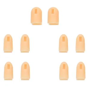 DOITOOL 10pcs Finger Covers for Manicure Artificial Finger Protectors for Nail Art Reusable Nail Art Finger Covers Manicure Finger Replacement for Safe Nail Polish Application
