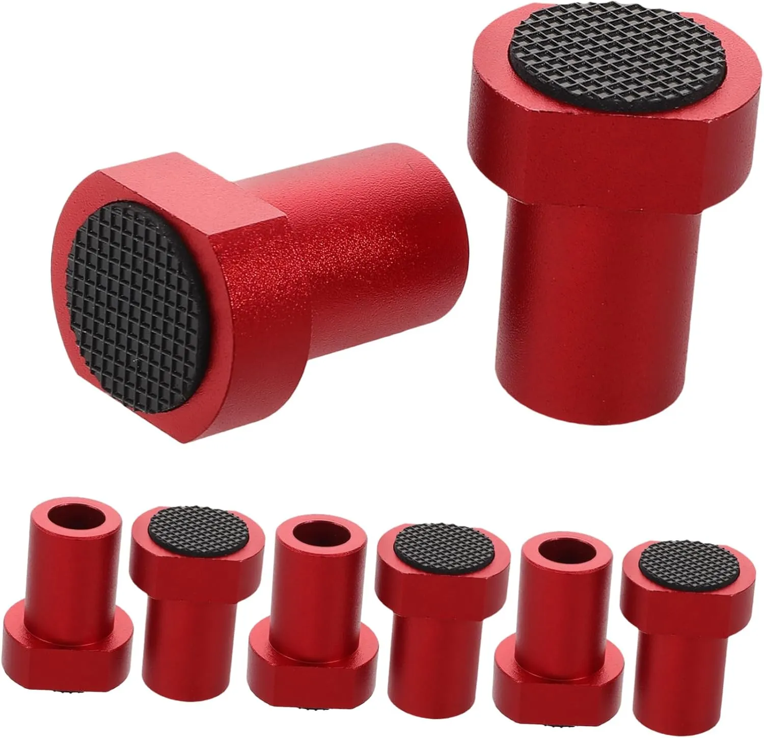 DOITOOL Woodworking Bench Accessory 8pcs Metal Nonslip Planing Stopper Reusable Workbench Dogs Secure Positioning Quick Adjustments for Woodworking