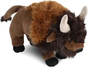 DolliBu Buffalo Super Soft Stuffed Animal, Cute Realistic Stuffed Animals for Girls, Boys, Adults Animal Gifts, Kids Zoo Wild Nursery Decor for Newborn, Cuddly Soft Baby Plush Toys - 13 Inches