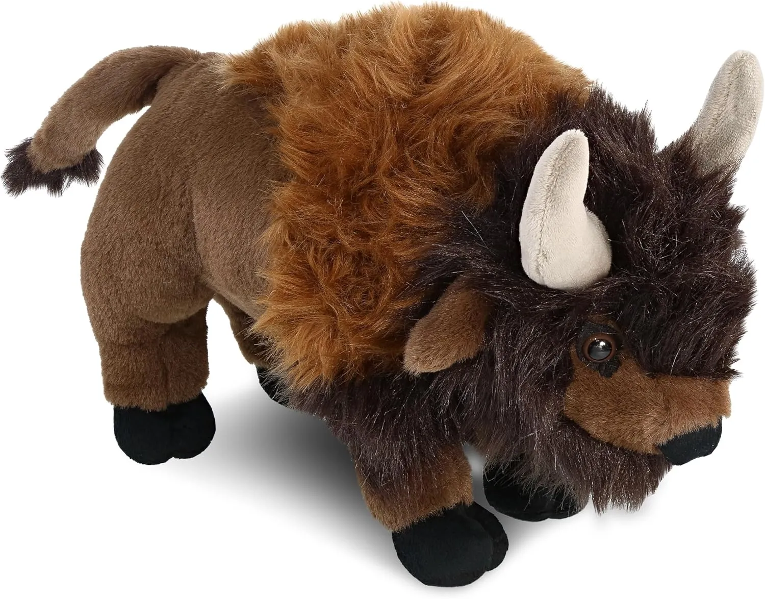 DolliBu Buffalo Super Soft Stuffed Animal, Cute Realistic Stuffed Animals for Girls, Boys, Adults Animal Gifts, Kids Zoo Wild Nursery Decor for Newborn, Cuddly Soft Baby Plush Toys - 13 Inches