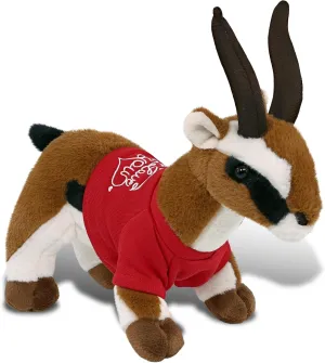 DolliBu I Love You Super Soft Antelope Plush- Cute Antelope Stuffed Animal Plush with I Love You Red Shirt for Valentine, Anniversary, Romantic Date, Boyfriend, or Girlfriend Gift - 10 inches