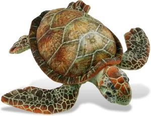 DolliBu Sea Turtle Stuffed Animal - Huggable Turtle Plush, Adorable Playtime Sea Turtle Plush Toy, Cute Sea Life Animal Cuddle Gifts, Super Soft Plush Doll Animal Toy for Kids and Adults - 14 Inches