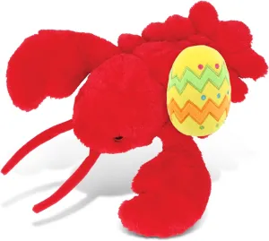 DolliBu Super Soft Red Lobster with Yellow Easter Egg Plush and Name Personalization - Cute Stuffed Animals for Easter Basket, Easter Egg Stuffed Animal Spring Toys for Girls, Boy, Baby - 13 Inches