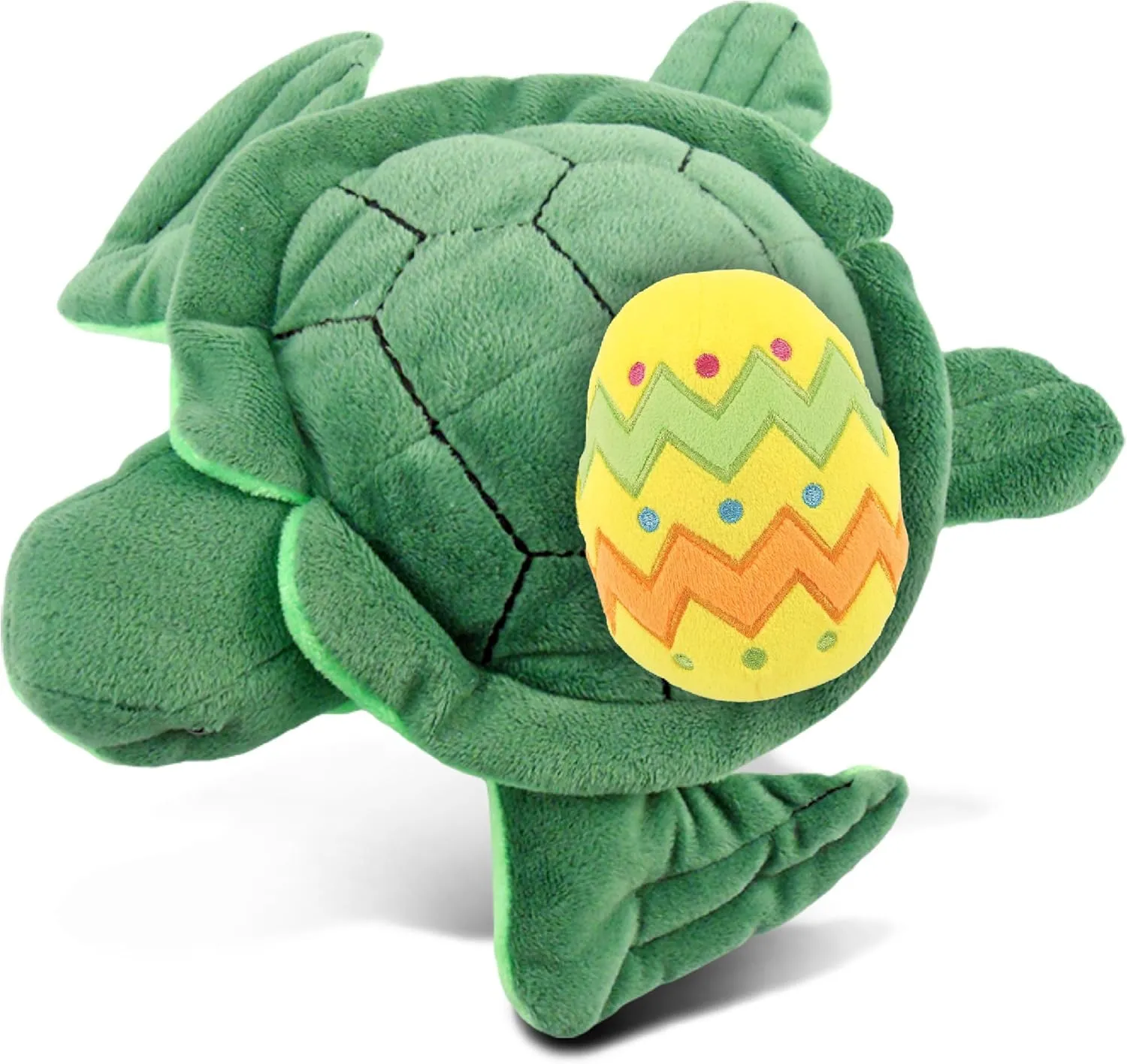 DolliBu Super Soft Sea Turtle with Yellow Easter Egg Plush and Name Personalization - Cute Stuffed Animals for Easter Basket, Easter Egg Stuffed Animal Spring Toys for Girls, Boy, Baby - 6 Inches