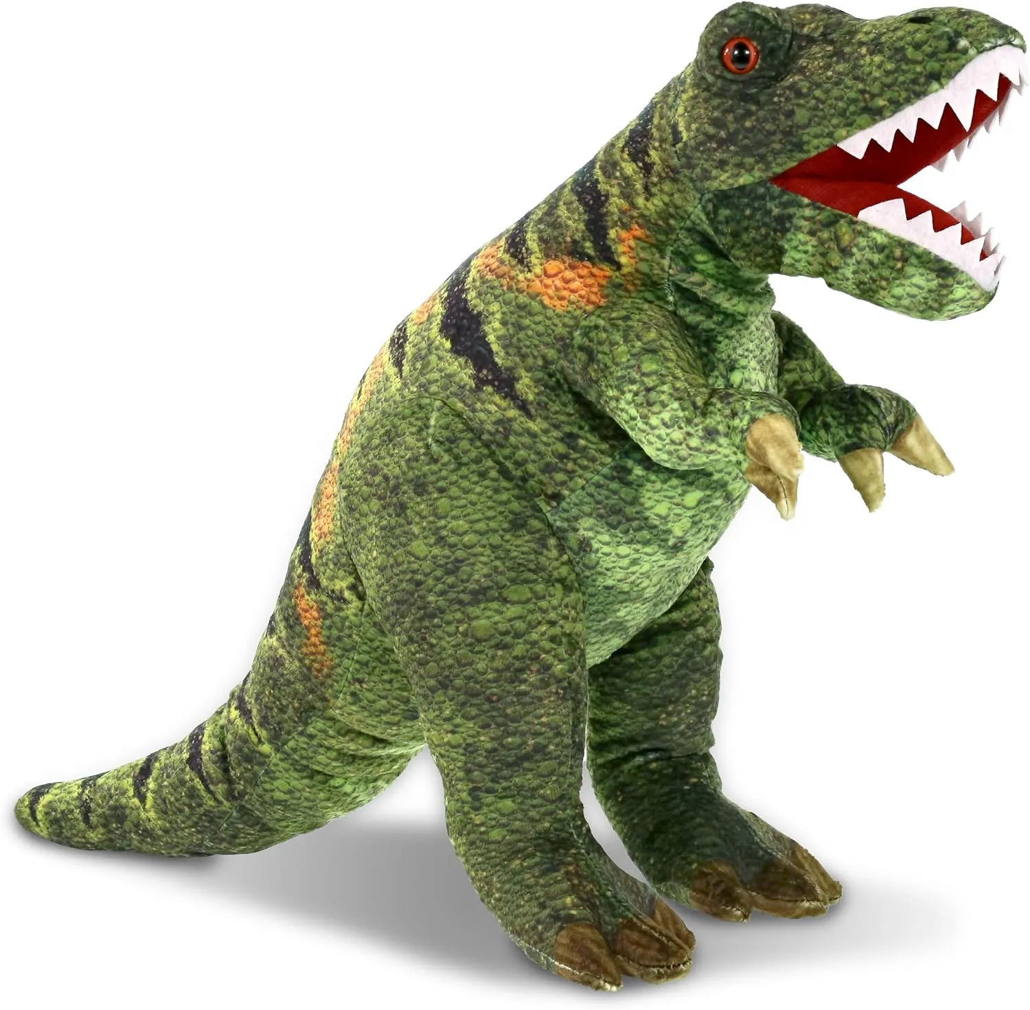 DolliBu Tyrannosaurus Rex Dinosaur Stuffed Animal - Huggable Dinosaur Plush, Adorable Playtime Tyrannosaurus Plush Toy, Cute Dinosaur Cuddle Gifts, Super Soft Plush Doll Toy for Kids, Adults - 16 Inch