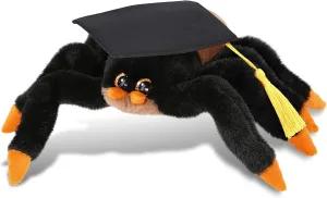 DolliBu Wild Tarantula Spider Graduation Plush Toy - Super Soft Plush Graduation Stuffed Animal Dress Up with Graduation Cap with Tassel - Gift with Personalization - 7 Inch