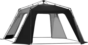 Dome Camping Tent Mat Water Tight Floor Mat for Outdoor Sun Protection (Door Curtain)