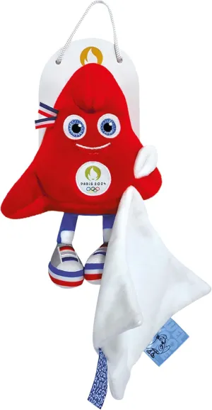 Doudou et Compagnie - License JO Paris 2024 Pet Olympic and Paralympic Games with Doudou, JO2421, Red, 17.5 cm