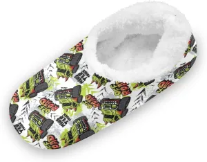 Dragon Monster Truck Car Boys Girls House Slippers Toddler Home Shoes Winter Indoor Shoes XS