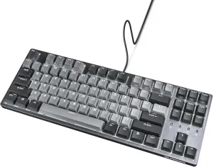 DURGOD Taurus K320 TKL Mechanical Keyboard | Backlit | 87 Keys Tenkeyless | USB C Wired | Doubleshot PBT Keycaps | Programmable Keys | NKRO Rollover | Windows & Mac | Cherry MX Silent Red, Corona
