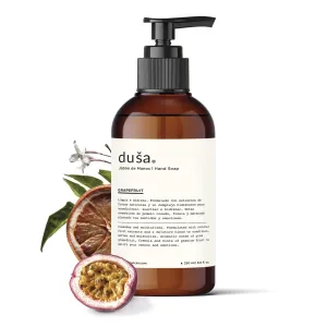 DUSA Luxury Hand Soap Grapefruit – 8 oz Hand Soap in a Refillable Hand Soap Glass Bottle – Exfoliating Hand Soap for a Premium Hand Ritual Experience – Nice Hand Soap for Everyday Use