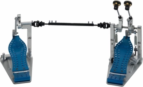 DW Series Colorboard Machined Direct Drive w/Bag, Cobalt Edition Double Bass Drum Pedal (DWCPMDD2BL)