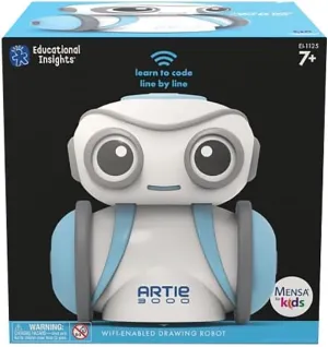 Educational Insights Artie 3000 The Coding Robot: Drawing STEM Robot Toys For Kids Boys And Girls, Classroom Must Haves, Ages 7 
