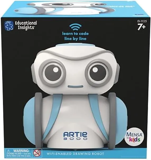 Educational Insights Artie 3000 The Coding Robot: Drawing STEM Robot Toys For Kids Boys And Girls, Classroom Must Haves, Ages 7 