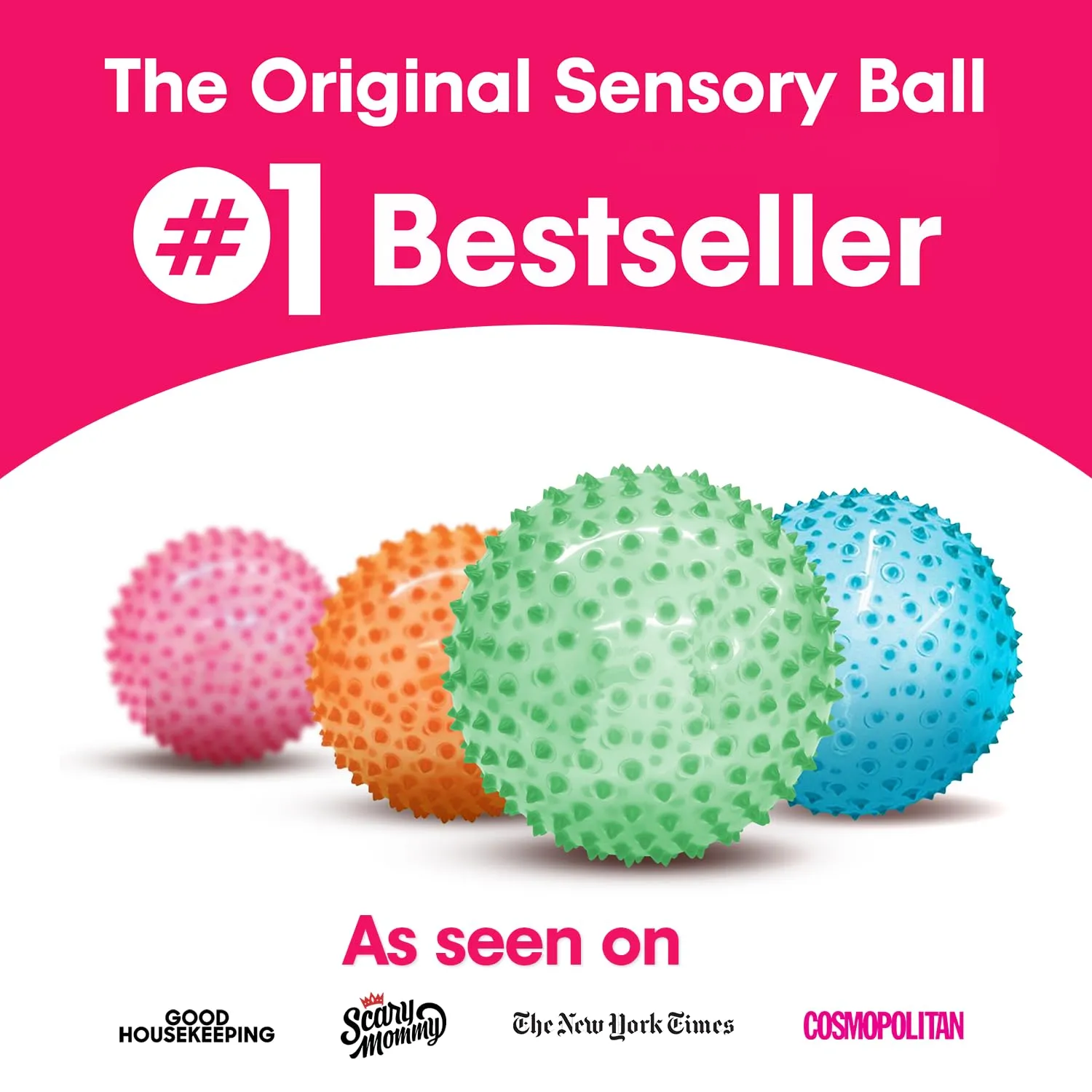 Edushape Original Sensory Ball for Baby - 7" Deflated with Pump, Transparent Green, Enhances Gross Motor Skills for Kids 6 Months & Up