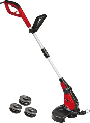 Einhell GC-ET 4530 Set Grass Trimmer with 30 cm Cutting Width and Spools, Red, Set of 3 Piece