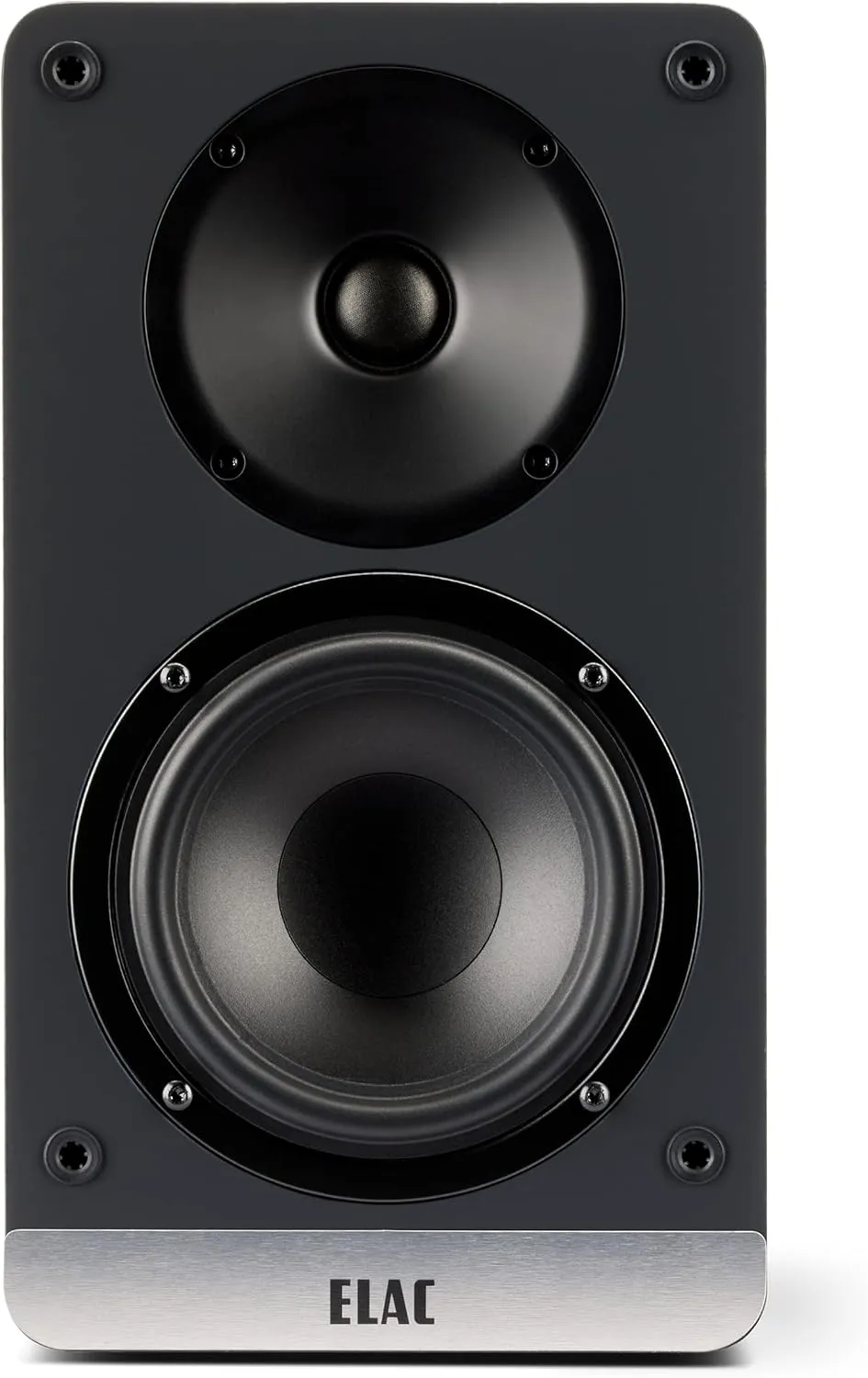 ELAC Debut ConneX 4-1/2" Powered Bookshelf Speakers with HDMI ARC, Pair of Bookshelf Speakers for Home Entertainment System, Black