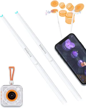 Electronic Drum Set Portable - Quiet Electric Drum Practice Set Air Drumsticks With 3.5mm Input, Pocketdrum Drumming App Lessons Games, Lanyard - with Step-by-Step Video Tutorials