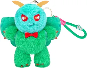 Emerald Moth Plush Keychain Toy, Cute Emerald Moths Stuffed Animal Figure Keychain 6.5in, Cute Removable Plushie Figure as Gift for Your Friends
