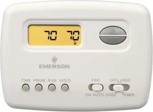 Emerson 1F72-151 5-2 Day Programmable Thermostat for Heat Pump Systems
