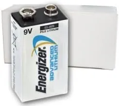 Energizer 12pk 9V Advanced Lithium Batteries LA522 Bulk