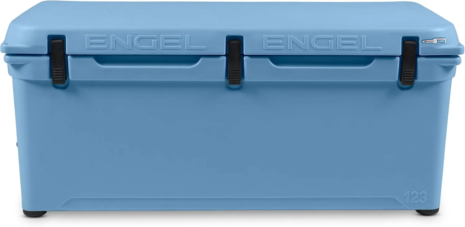 Engel Coolers ENG123 Cooler | 100 Can High Performance Durable Seamless Rotationally Molded Ice Box for Camping, Hunting, and Fishing